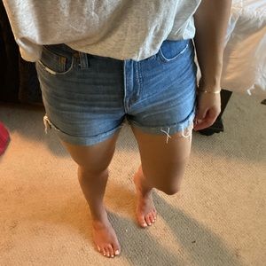Madewell high rise shorts
